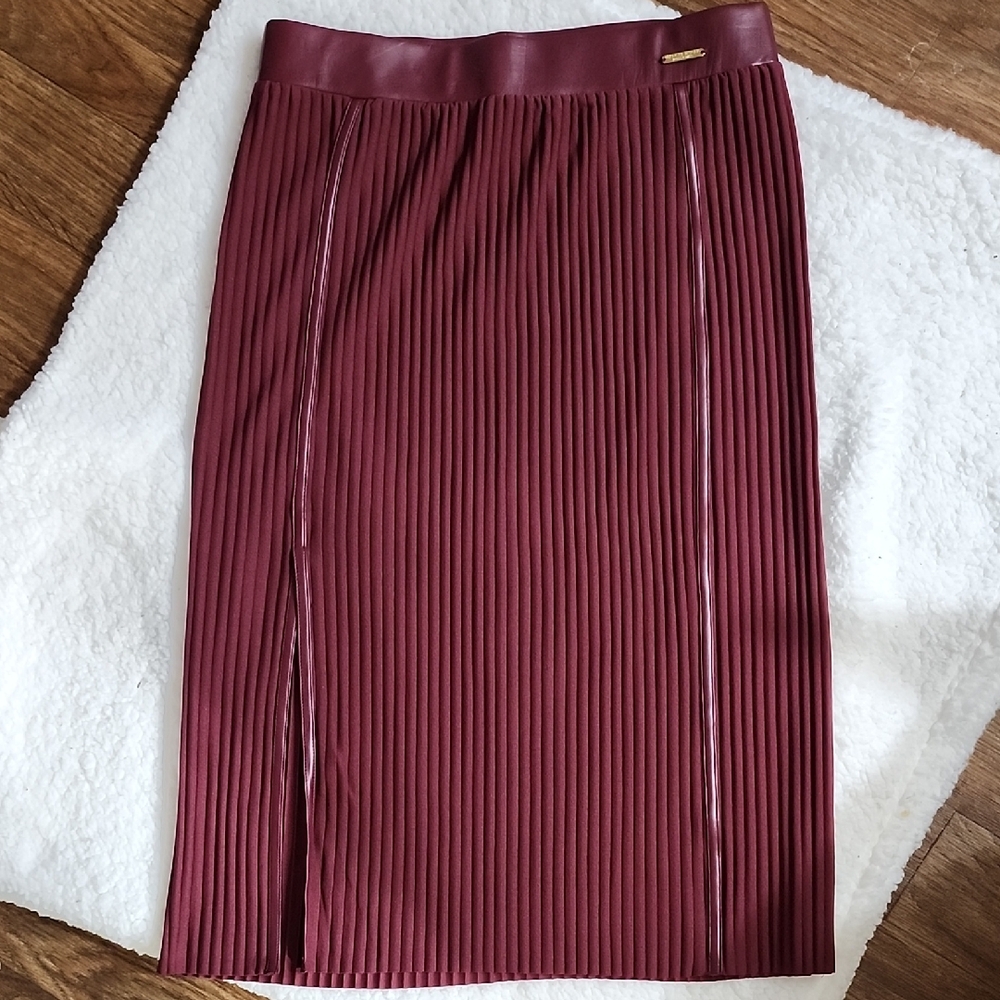 NWT Marc New York Burgundy Pencil Skirt Office Siren Business